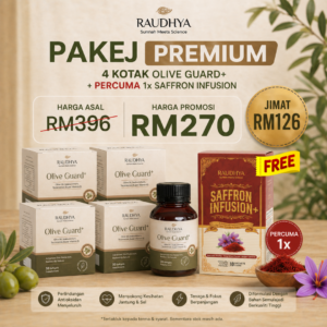 PAKEJ VIP (4 OLIVE + FREE 1 TEH)